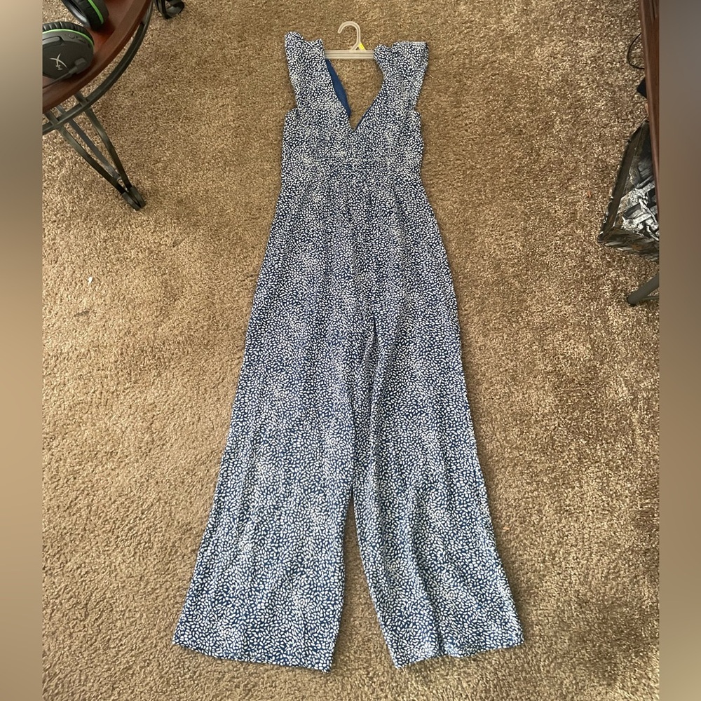 Size Small Blue And white Jumpsuit